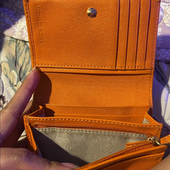 Michael Kors Tangerine Leather Wallet - Picture 4 of 7